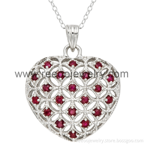 2013 Ebay Fashionable Women's Silver Gemstone Pendants